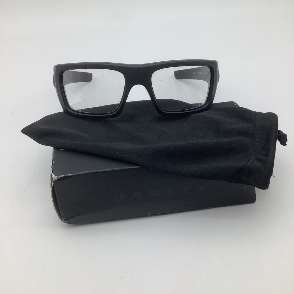 Oakley SI Det‎ Cord Industrial Safety Glasses OO9253-07 Black Clear Lens New